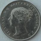 THREEPENCES SILVER 1862  VICTORIA VERY SCARCE BU