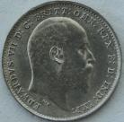 THREEPENCES SILVER 1907  EDWARD VII SCARCE UNC LUS