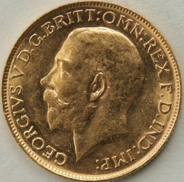 SOVEREIGNS 1916  GEORGE V PERTH BU