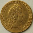 GUINEAS 1726  GEORGE I GEORGE I 5TH BUST. S3633 SCARCE. MOUNT MARK NVF