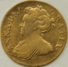 HALF GUINEAS 1707  ANNE ANNE. DRAPED BUST S3575 VF+