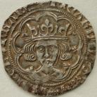 RICHARD III 1483 -1485 RICHARD III GROAT. TYPE 3. LONDON MINT. NOTHING BELOW BUST. MM HALVED SUN AND ROSE GVF