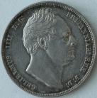 HALF CROWNS 1834  WILLIAM IV WW IN SCRIPT NEF