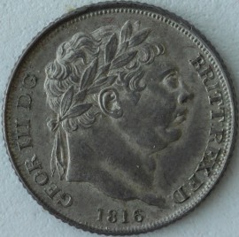 SIXPENCES 1816  GEORGE III  NUNC T