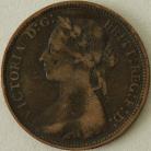 HALFPENCE 1885  VICTORIA GVF