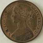 PENNIES 1861  VICTORIA F26 LCW ON ROCK UNC.T