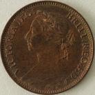 FARTHINGS 1890  VICTORIA SUPERB TONED  UNC T