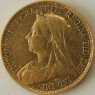 FIVE POUNDS (GOLD) 1893  VICTORIA VEILED HEAD SCARCE GVF