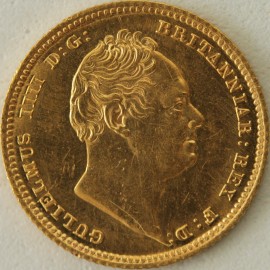 HALF SOVEREIGNS 1835  WILLIAM IV WILLIAM IV SCARCE GEF