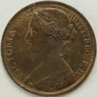 PENNIES 1869  VICTORIA EXTREMELY RARE NUNC LUS