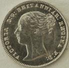 THREEPENCES SILVER 1857  VICTORIA SCARCE UNC LUS