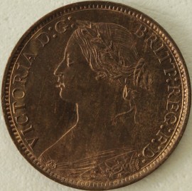 FARTHINGS 1868  VICTORIA  UNC T