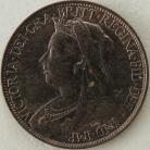 FARTHINGS 1898  VICTORIA BRIGHT FINISH UNC LUS