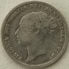 SIXPENCES 1880  VICTORIA 3RD BUST SCARCE GF