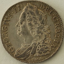 HALF CROWNS 1746  GEORGE II LIMA GEF