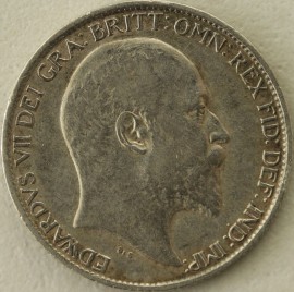 SIXPENCES 1904  EDWARD VII RARE GVF