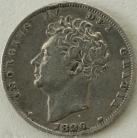 SIXPENCES 1826  GEORGE IV BARE HEAD NVF