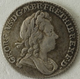 SIXPENCES 1723  GEORGE I SS Co NVF