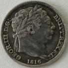 SIXPENCES 1816  GEORGE III GVF