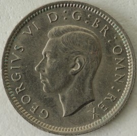 SIXPENCES 1948  GEORGE VI  BU