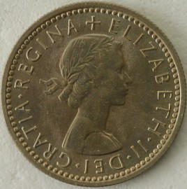 SIXPENCES 1961  ELIZABETH II  BU