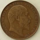 HALFPENCE 1910  EDWARD VII GVF