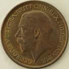 HALFPENCE 1917  GEORGE V GEF