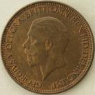 HALFPENCE 1934  GEORGE V SCARCE GEF