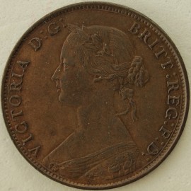 HALFPENCE 1861  VICTORIA F282 GEF