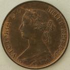 HALFPENCE 1862  VICTORIA F289 UNC LUS