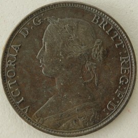 HALFPENCE 1863  VICTORIA LARGE 3 F292 GEF