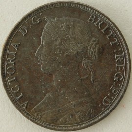 HALFPENCE 1863  VICTORIA LARGE 3 F292 GEF