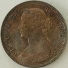 HALFPENCE 1887  VICTORIA UNC.T.