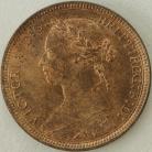 HALFPENCE 1888  VICTORIA BU