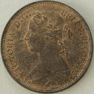 HALFPENCE 1888  VICTORIA GEF