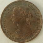 HALFPENCE 1890  VICTORIA GEF