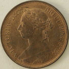 HALFPENCE 1891  VICTORIA  UNC LUS