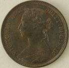 HALFPENCE 1891  VICTORIA UNC.T.