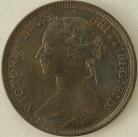 HALFPENCE 1891  VICTORIA UNC.T.