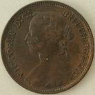 HALFPENCE 1891  VICTORIA GEF