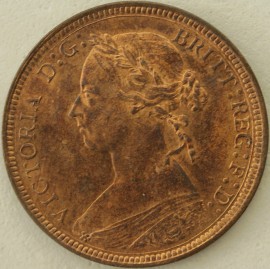 HALFPENCE 1893  VICTORIA  UNC LUS