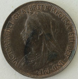 HALFPENCE 1895  VICTORIA  GEF