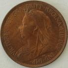 HALFPENCE 1899  VICTORIA SUPERB UNC T