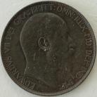 HALFPENCE 1902  EDWARD VII LOW TIDE RARE GEF