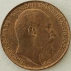 HALFPENCE 1903  EDWARD VII  UNC LUS