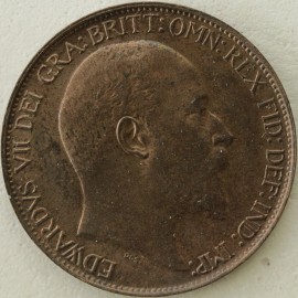 HALFPENCE 1903  EDWARD VII SUPERB  UNC.T.