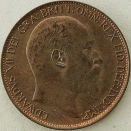 HALFPENCE 1905  EDWARD VII  UNC T