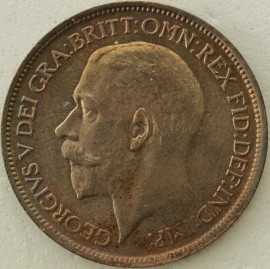 HALFPENCE 1912  GEORGE V SUPERB UNC T