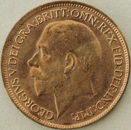 HALFPENCE 1913  GEORGE V SCARCE BU