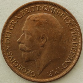 HALFPENCE 1916  GEORGE V  UNC.T.